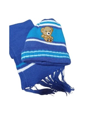 CONJUNTO DE TOUCA E CACHECOL INFANTIL MUITO FOFINHO