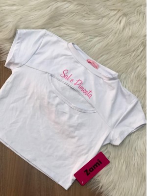 CROPPED SAL E PIMENTA COM DECOTE S022