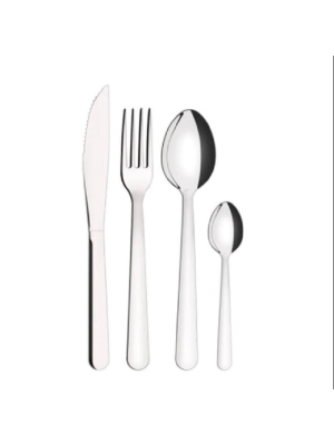 CONJUNTO DE TALHERES EM INOX COM GAVETEIRO KIT 24 PEÇAS - WINCY