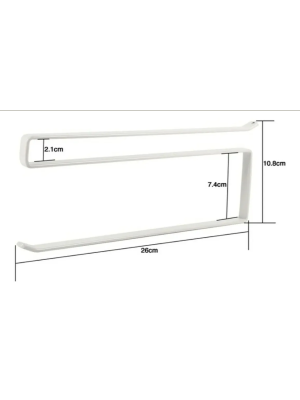 SUPORTE METAL PORTA PAPEL TOALHA MULTIUSO
