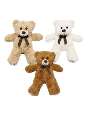 PELÚCIA URSINHO LAÇO 45CM TRÊS CORES F1460