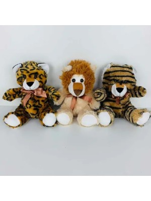 PELÚCIA FIZZY TIGRE LEÃO LEOPARDO F1659