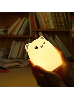 LUMINARIA ABAJUR LED SILICONE HAMSTER TOUCH RECARREGAVEL