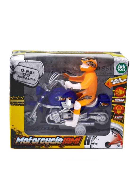 MOTOQUEIRO COM SOM E LUZ MOTORCYCLE JAM