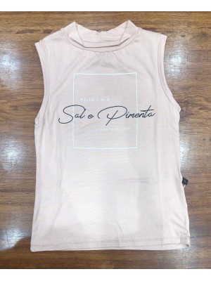 BLUSA T-SHIRT SAL E PIMENTA REGATA HELLO