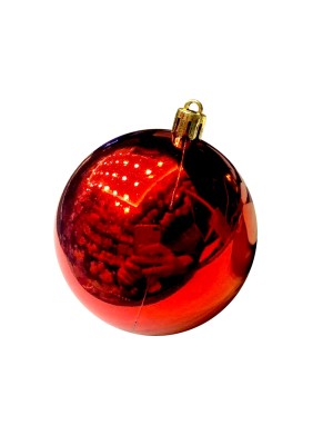 KIT 9 BOLAS DE NATAL LISA 7CM EM TUBO