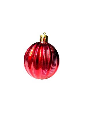 Kit 48 Bolas De Natal 4cm Onduladas Em 4 Tubos