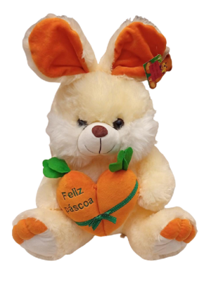 PELÚCIA COELHO DA PÁSCOA BEM FOFO 52X32.